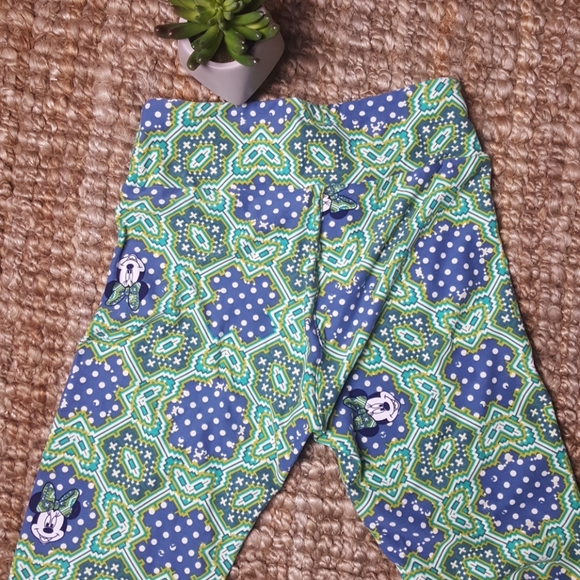 LuLaRoe Disney One Size Mini Mouse Leggings - Picture 3 of 3